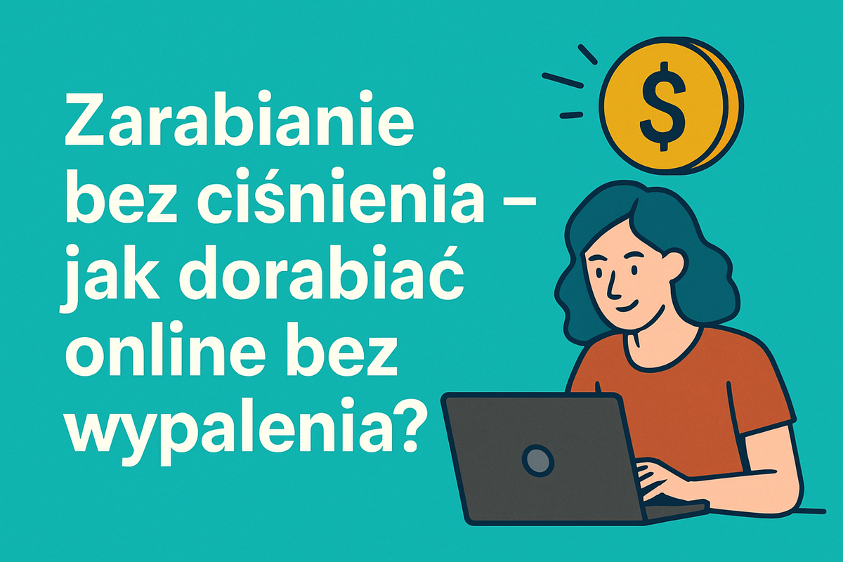 💸 Zarabianie online bez stresu – jak dorabiać i nie wypalić się w 2025?
