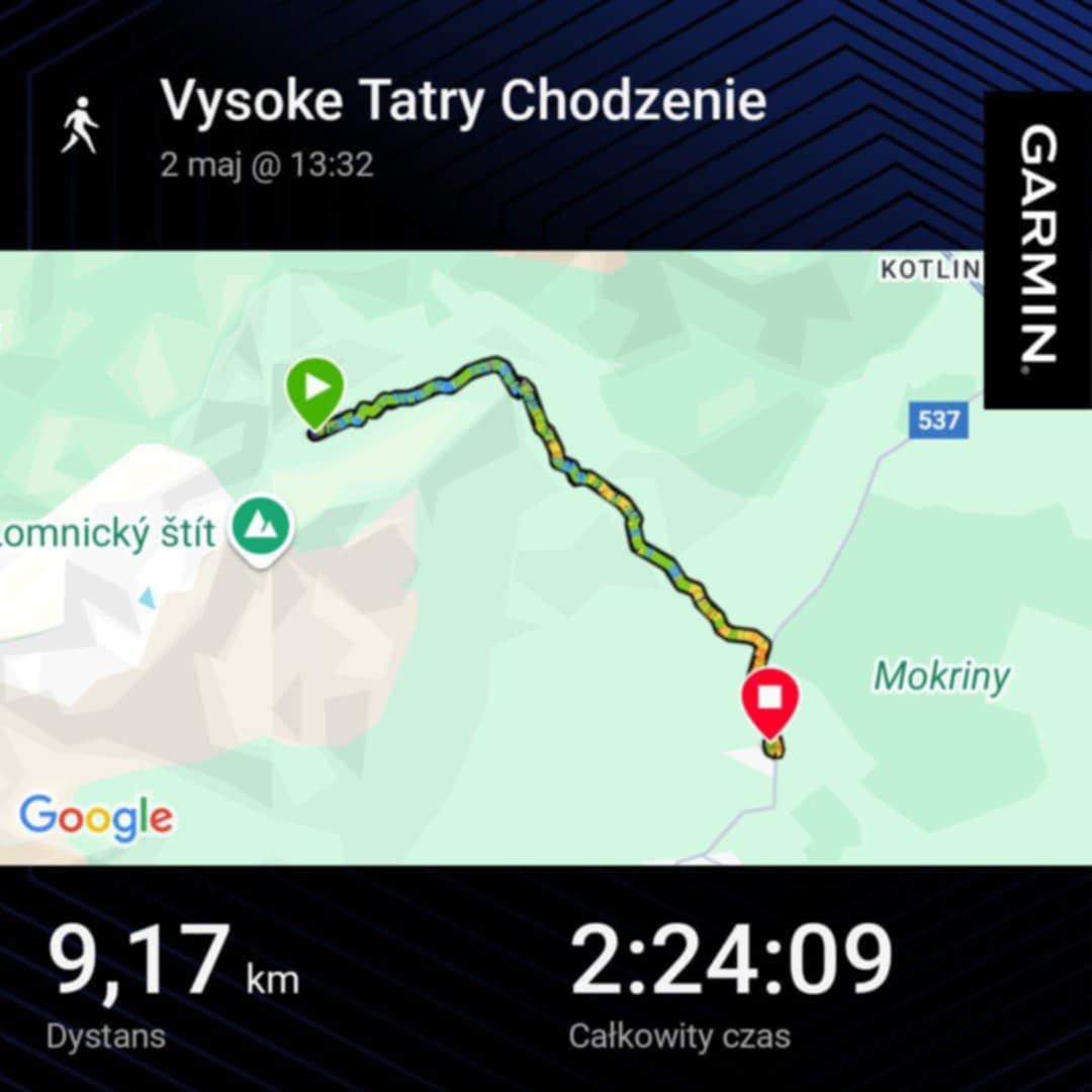 trasa do Zielonego Stawu Kieżmarskiego