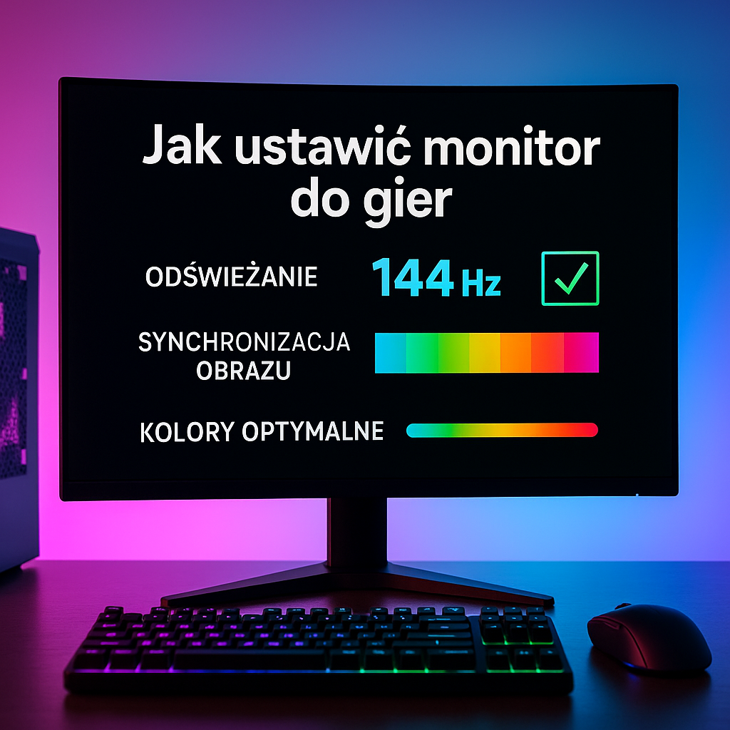 Jak ustawić monitor do gier – odświeżanie, synchronizacja obrazu i optymalne kolory (dla użytkowników 60Hz/144Hz/240Hz)