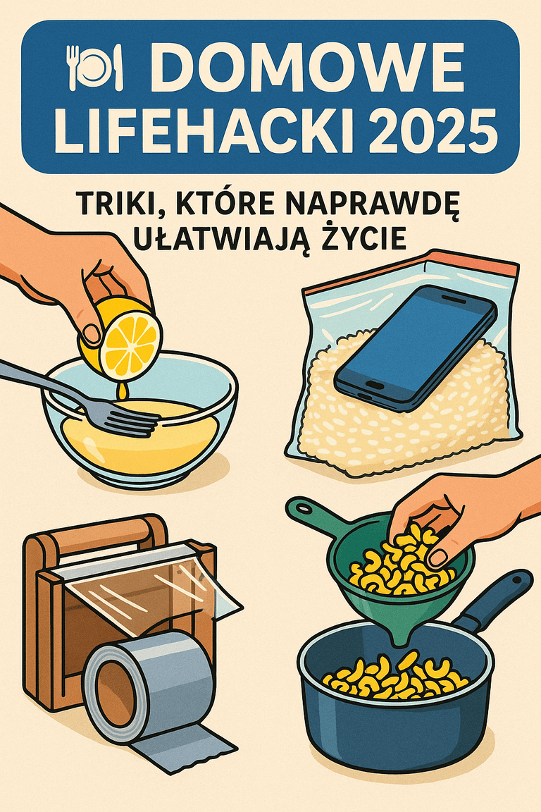 🍽️ Domowe lifehacki 2025 – triki, które naprawdę ułatwiają życie