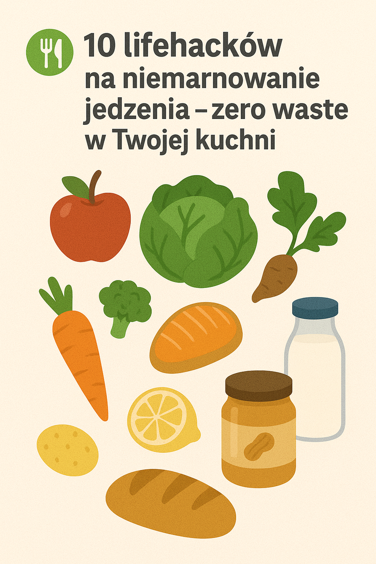 🍽️ 10 lifehacków na niemarnowanie jedzenia – zero waste w Twojej kuchni