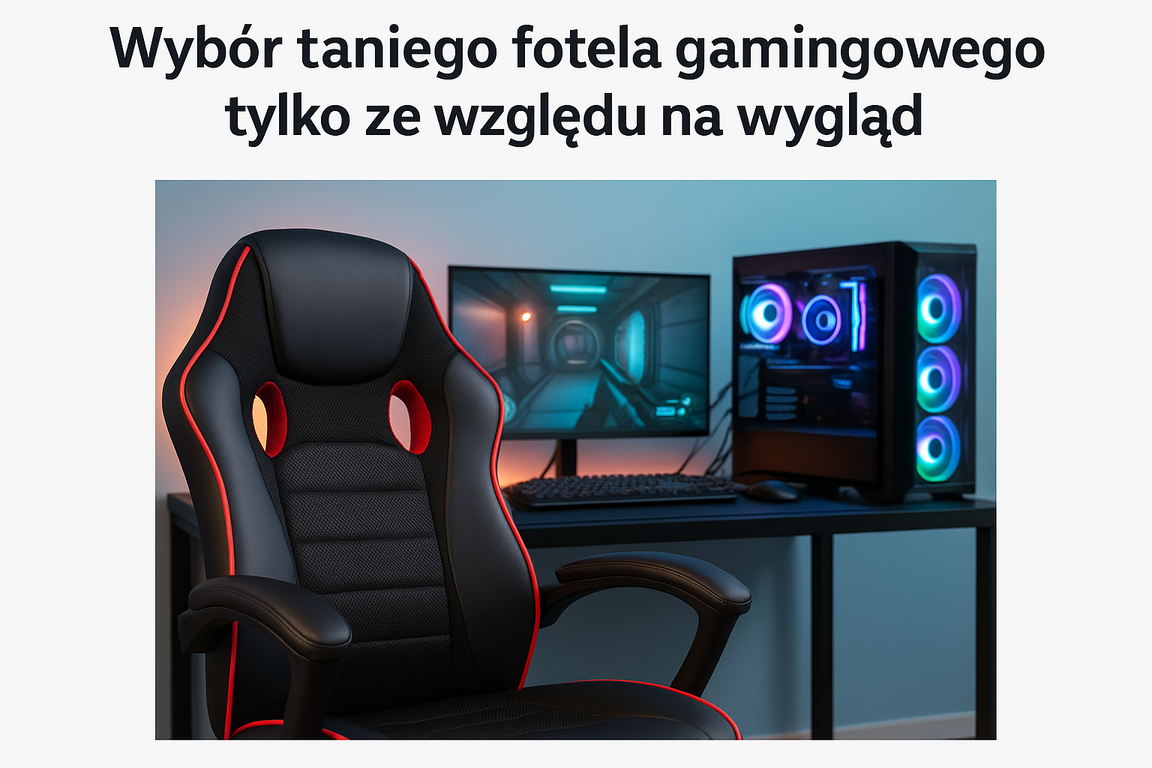 Fotel gamingowy bez ergonomii – błąd przy wyborze sprzętu do grania