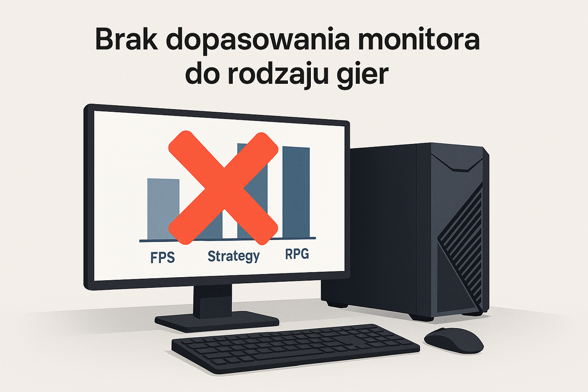 Monitor do gier strategicznych o zbyt wysokim odświeżaniu – nieoptymalny wybór sprzętu
