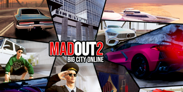 gra mobilna MadOut2 z otwartym światem w stylu GTA