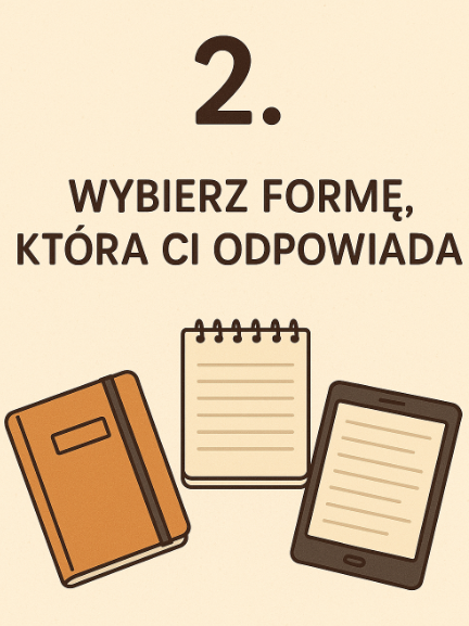 2. Ustal stałą porę i rytuał pisania
- codzienne pisanie
