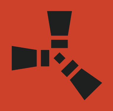 Rust logo – gra PvP survival z bazami i przetrwaniem