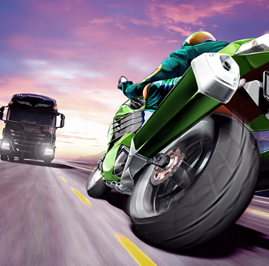 ikona gry wyścigowej offline Traffic Rider na smartfon