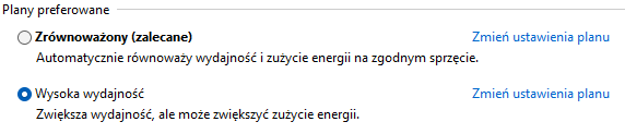 optymalizacja Windows 11- Zmień ustawienia wydajności