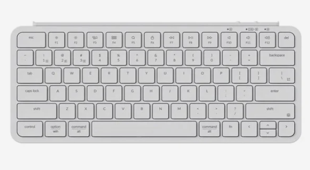 1. Keychron B1 Pro Ultra Slim Bluetooth (Ivory White) - Klawiatury Keychron